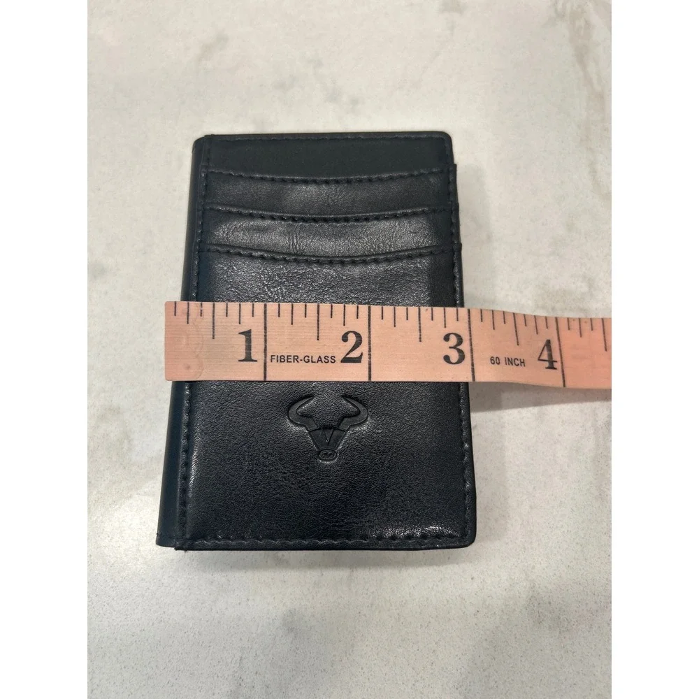 BULLIANT Men Slim Full Grain Wallet-Magnetic Closure-RFID Blocking 11 Cards